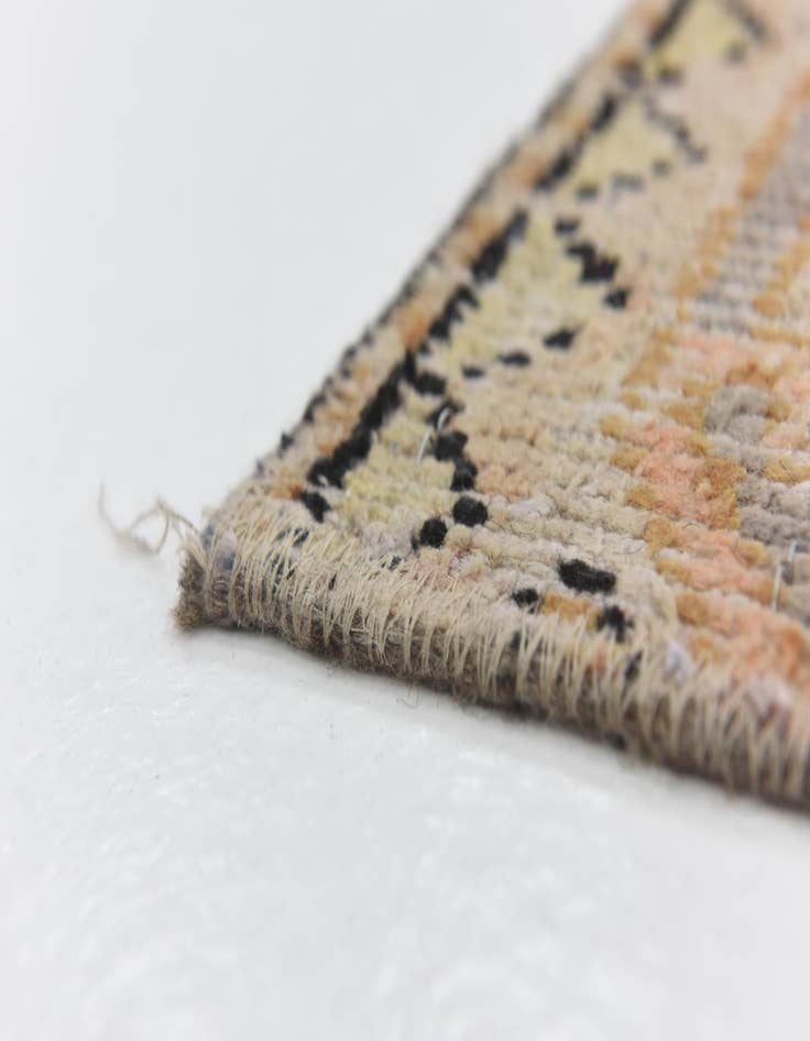 Detail image of  5' 7 x 7' 6  Hand Knotted Ultra Vintage Persian Wool Rug