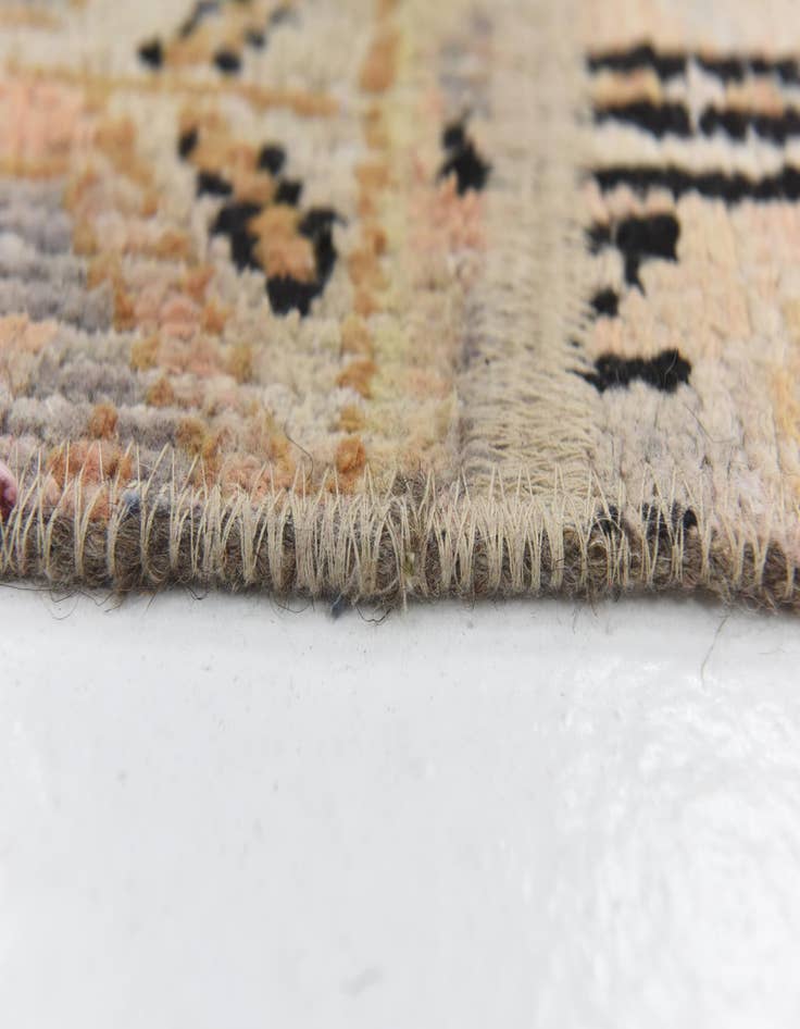 Detail image of  5' 7 x 7' 6  Hand Knotted Ultra Vintage Persian Wool Rug