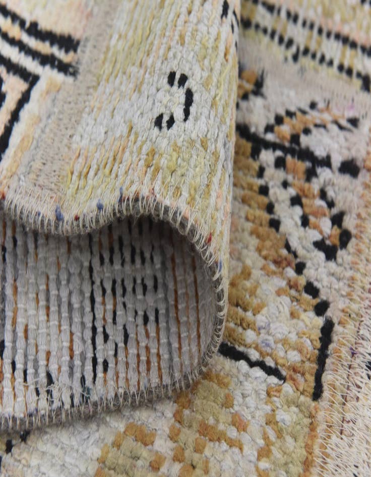 Detail image of  5' 7 x 7' 6  Hand Knotted Ultra Vintage Persian Wool Rug