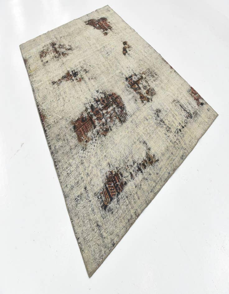 Detail image of  6' 8 x 9' 2  Hand Knotted Ultra Vintage Persian Wool Rug