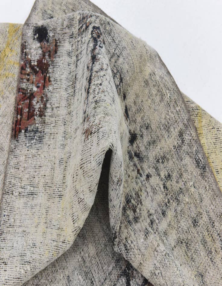 Detail image of  6' 8 x 9' 2  Hand Knotted Ultra Vintage Persian Wool Rug