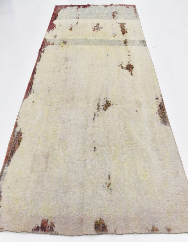 Detail image of  7' x 10' 6  Hand Knotted Ultra Vintage Persian Wool Rug