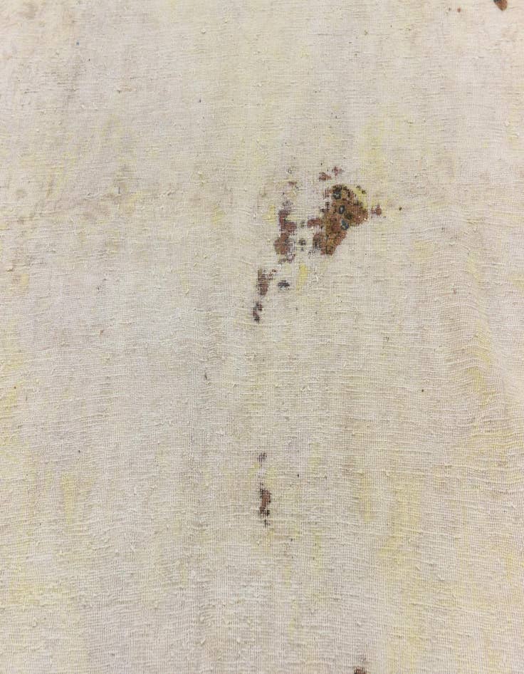 Detail image of  7' x 10' 6  Hand Knotted Ultra Vintage Persian Wool Rug