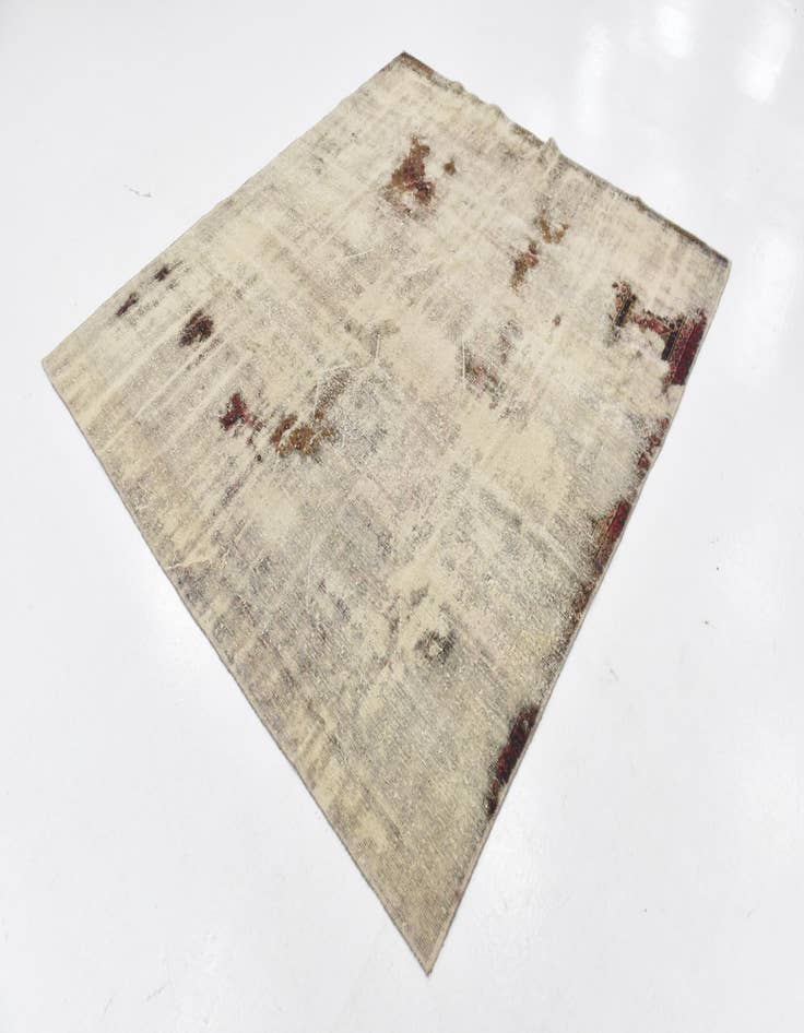 Detail image of  6' 9 x 7' 6  Hand Knotted Ultra Vintage Persian Wool Rug