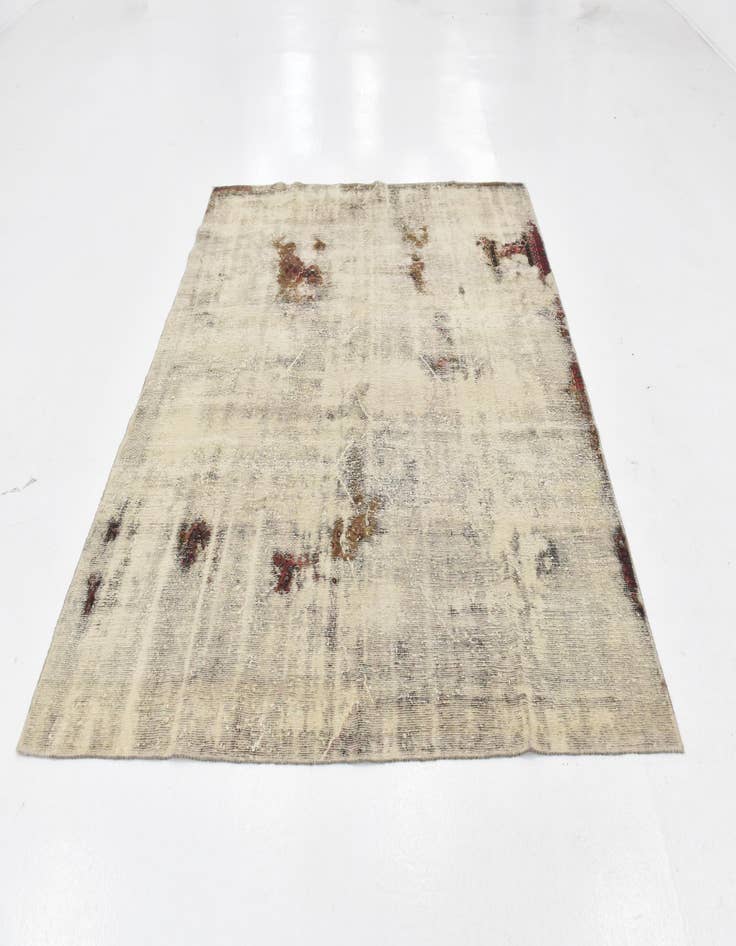 Detail image of  6' 9 x 7' 6  Hand Knotted Ultra Vintage Persian Wool Rug