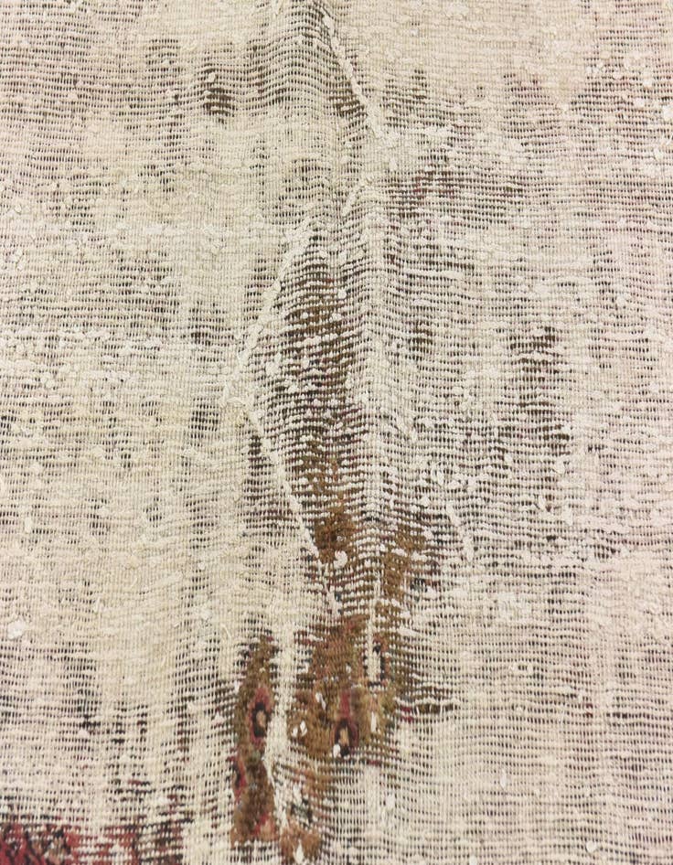 Detail image of  6' 9 x 7' 6  Hand Knotted Ultra Vintage Persian Wool Rug