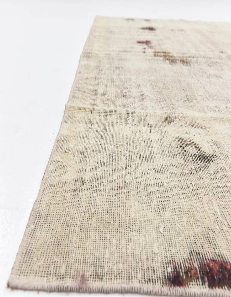 Detail image of  6' 9 x 7' 6  Hand Knotted Ultra Vintage Persian Wool Rug