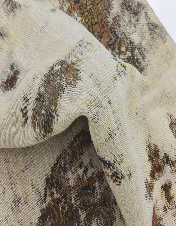 Detail image of  9' x 12' 6  Hand Knotted Ultra Vintage Persian Wool Rug