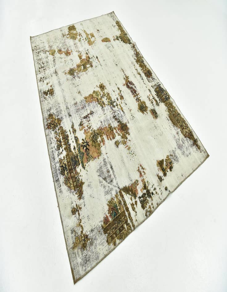 Detail image of  5' 10 x 8' 5  Hand Knotted Ultra Vintage Persian Wool Rug