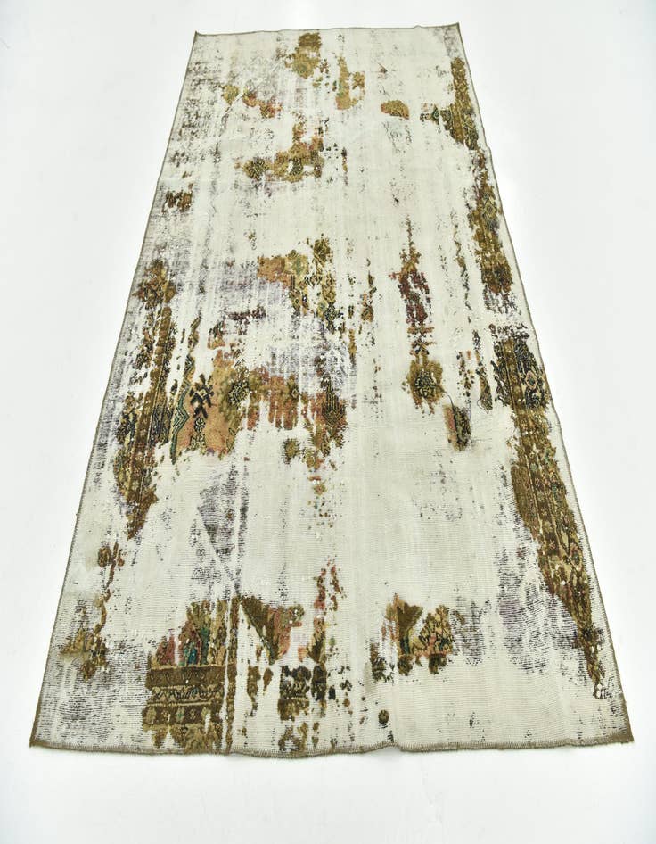 Detail image of  5' 10 x 8' 5  Hand Knotted Ultra Vintage Persian Wool Rug