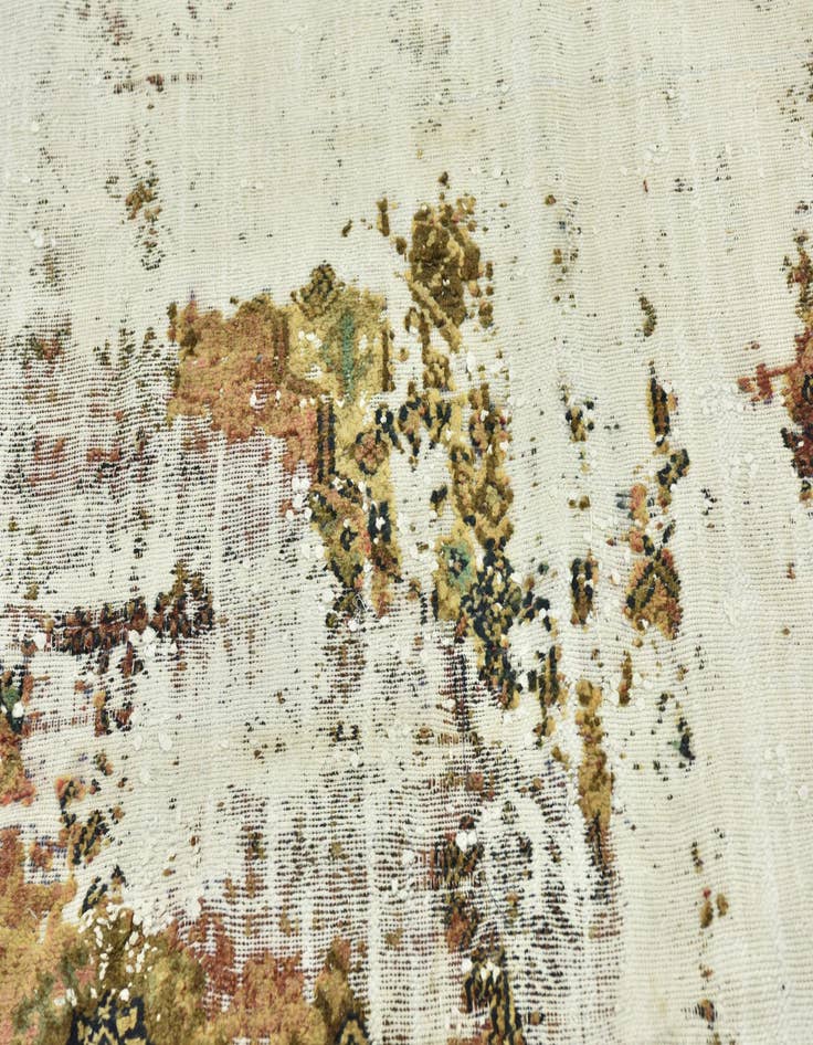 Detail image of  5' 10 x 8' 5  Hand Knotted Ultra Vintage Persian Wool Rug