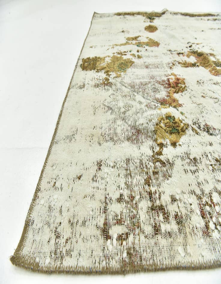 Detail image of  5' 10 x 8' 5  Hand Knotted Ultra Vintage Persian Wool Rug