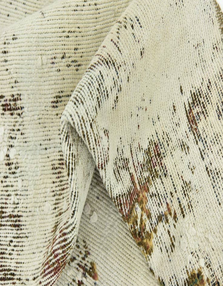 Detail image of  5' 10 x 8' 5  Hand Knotted Ultra Vintage Persian Wool Rug