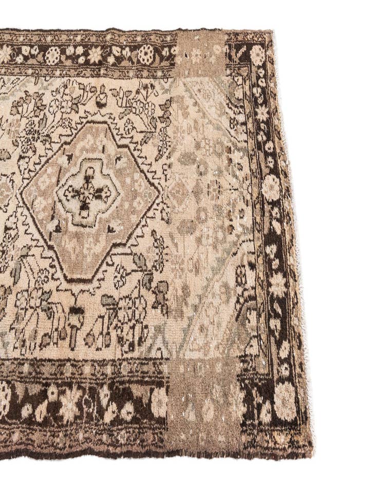 Detail image of  3' 7 x 5' 1  Hand Knotted Ultra Vintage Persian Wool Rug