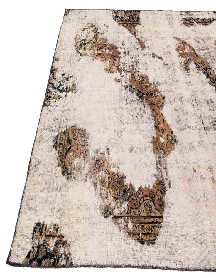 Detail image of  7' 5 x 10' 10  Hand Knotted Ultra Vintage Persian Wool Rug