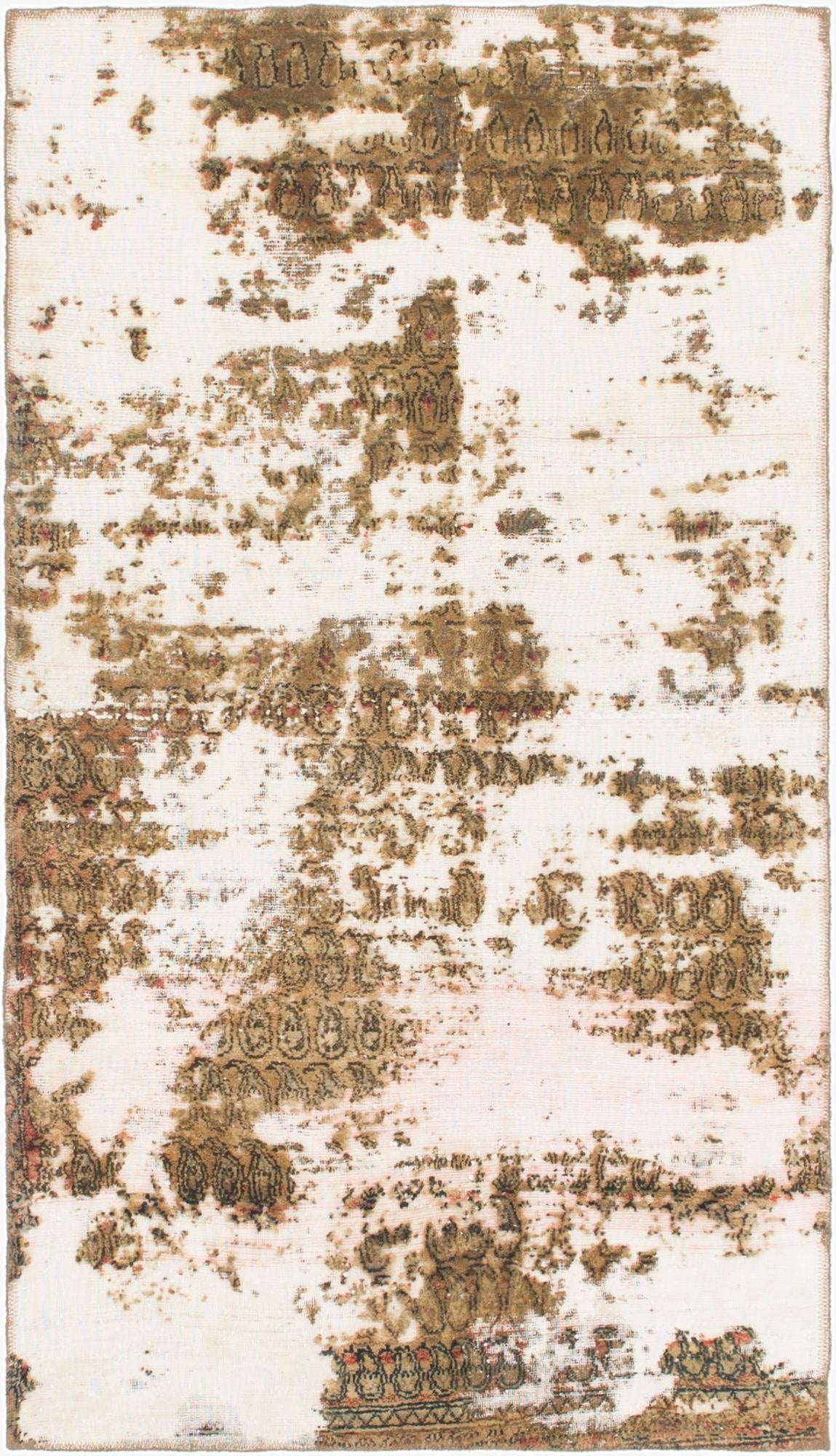  3' 6 x 6' 4  Hand Knotted Ultra Vintage Persian Wool Rug