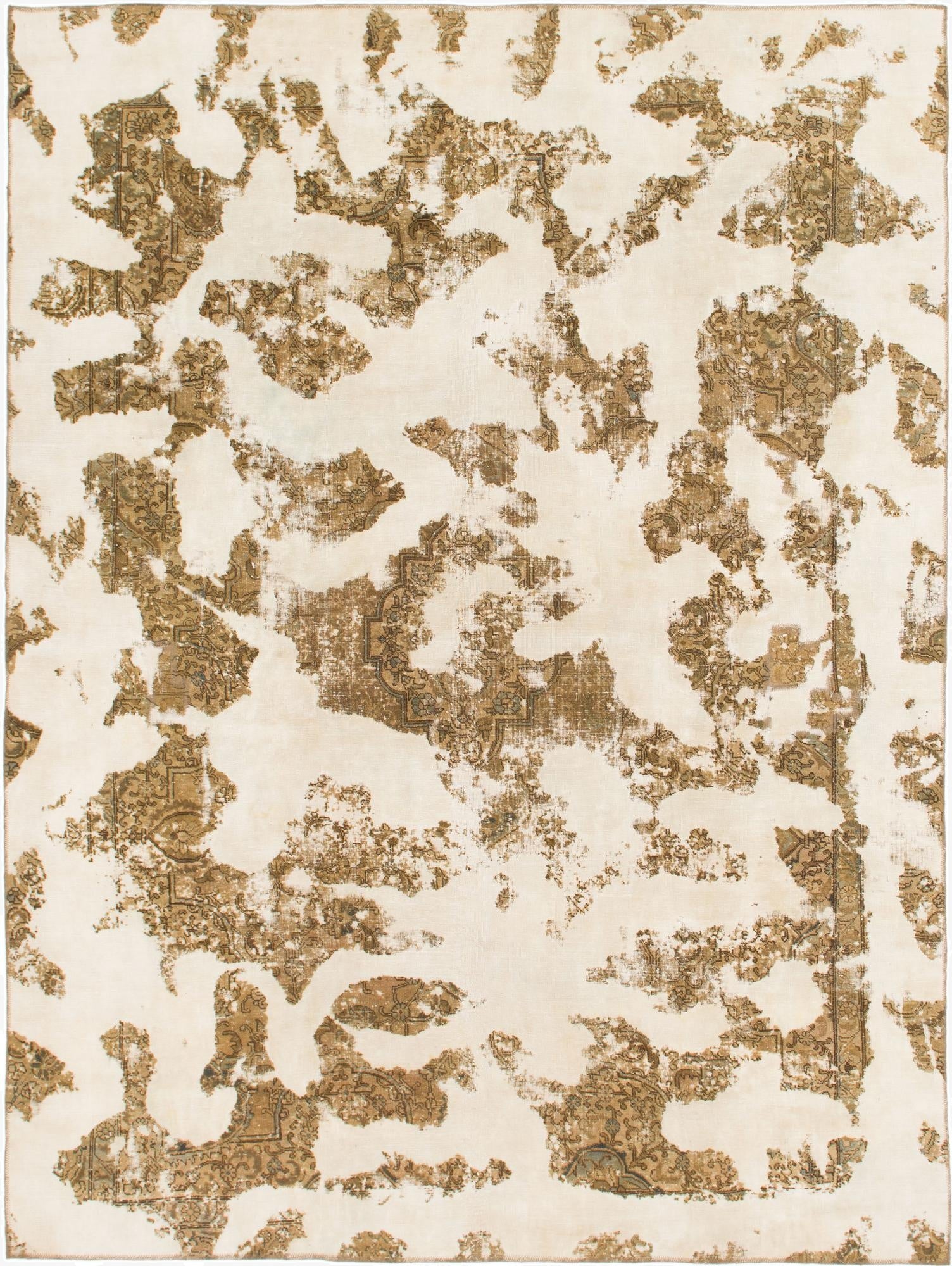  8' 6 x 11' 3  Hand Knotted Ultra Vintage Persian Wool Rug