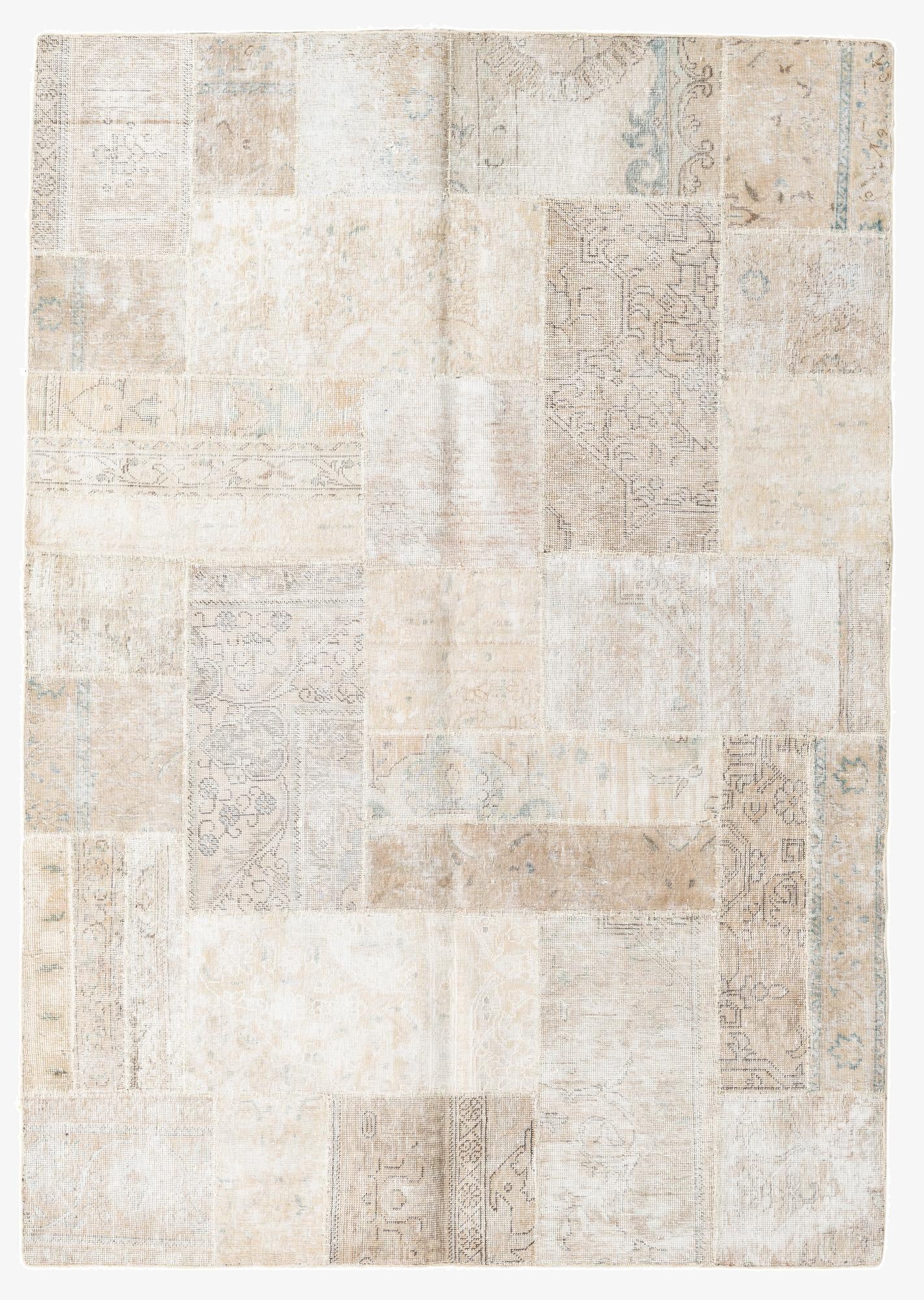  5' 7 x 8'  Hand Knotted Ultra Vintage Persian Wool Rug