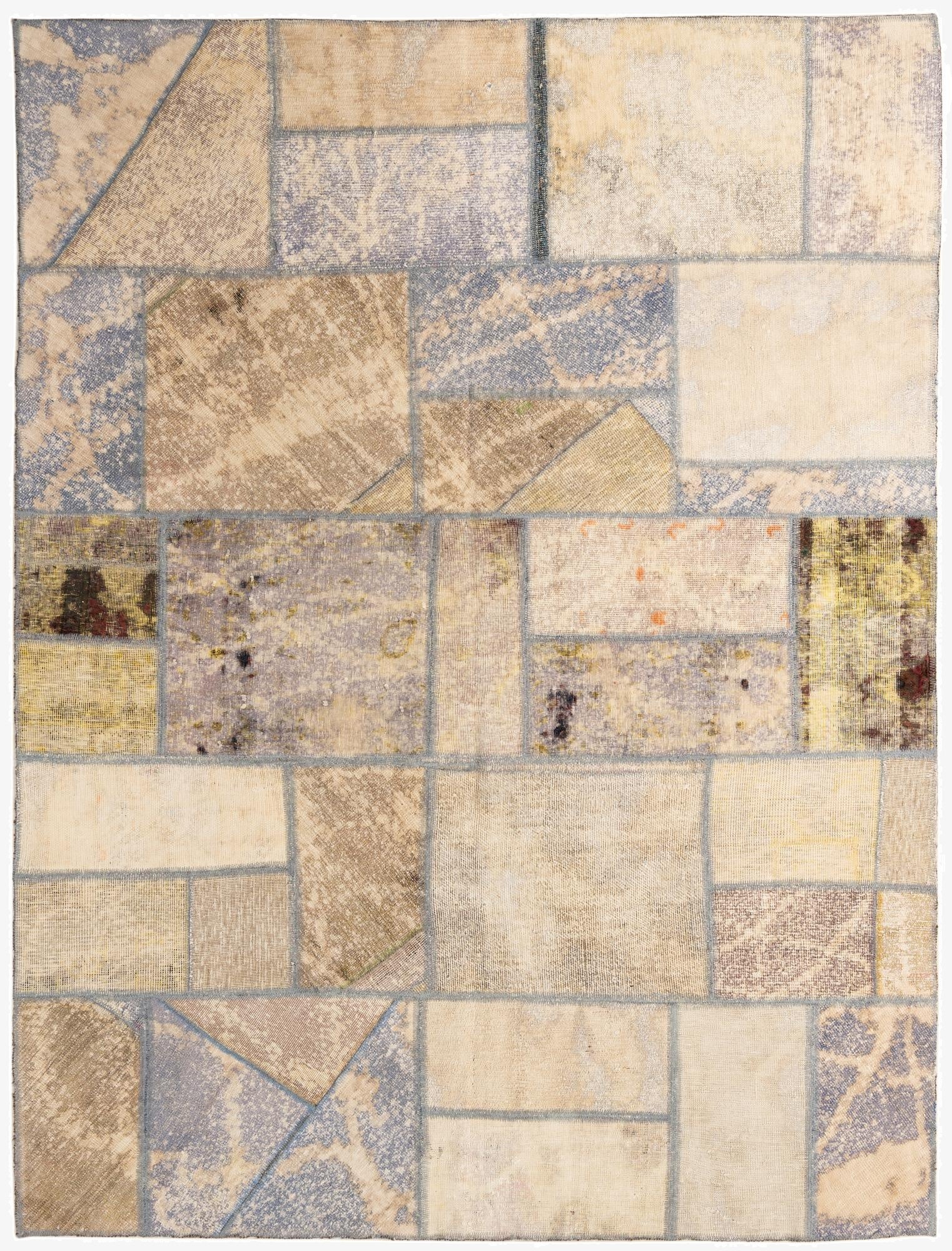  5' 7 x 7' 7  Hand Knotted Ultra Vintage Persian Wool Rug