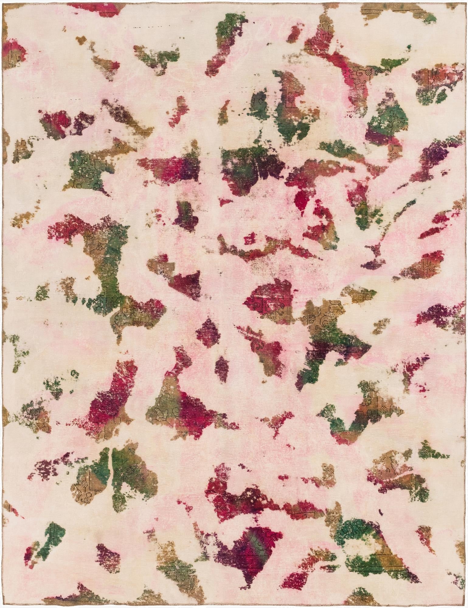  9' 2 x 12'  Hand Knotted Ultra Vintage Persian Wool Rug