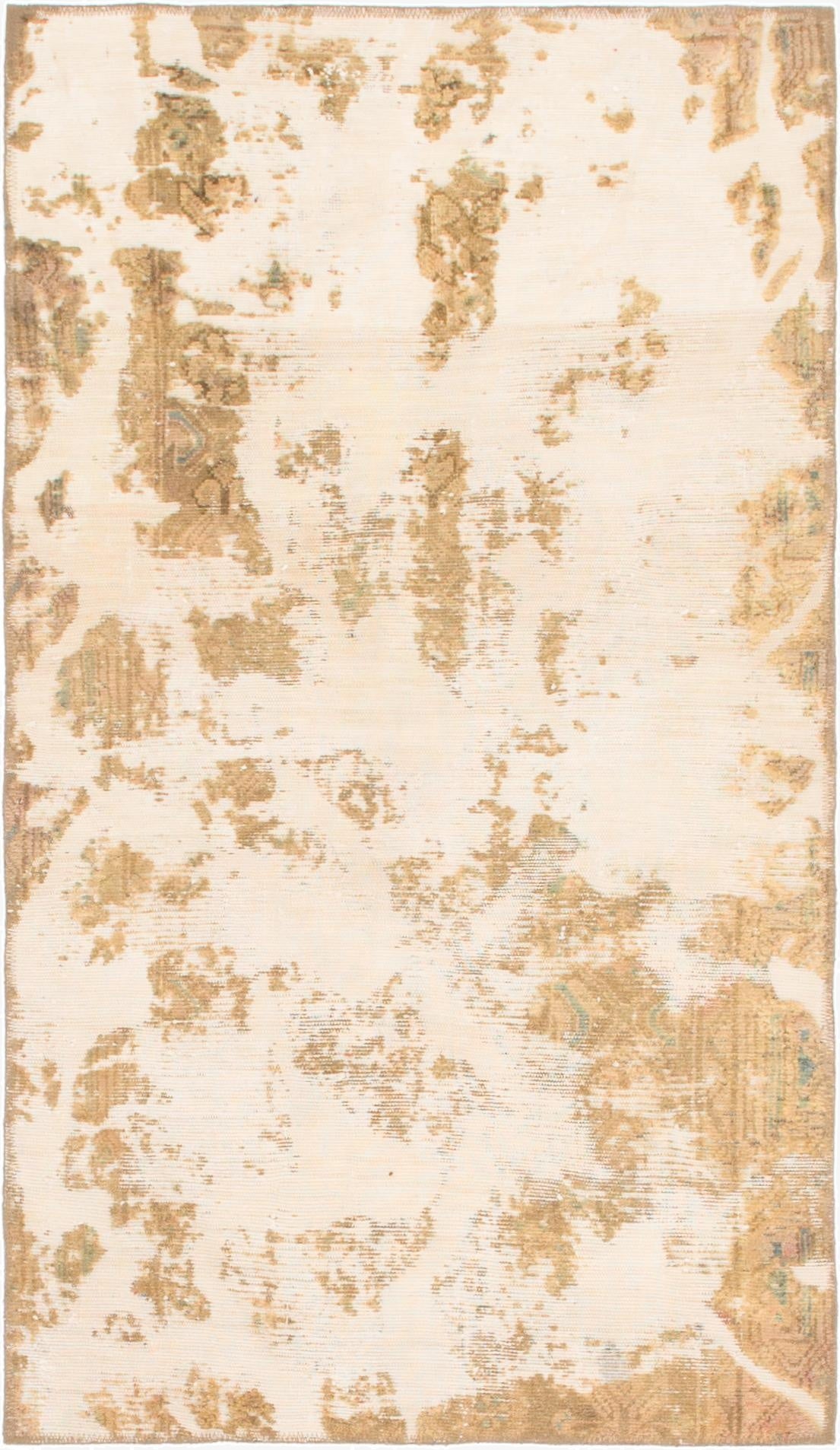  3' 2 x 5' 7  Hand Knotted Ultra Vintage Persian Wool Rug