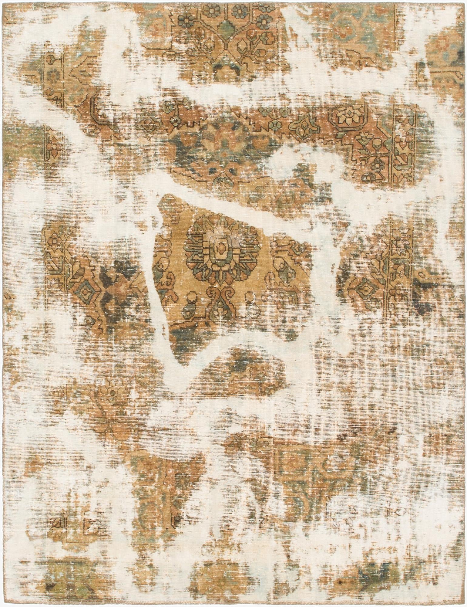  6' x 7' 10  Hand Knotted Ultra Vintage Persian Wool Rug