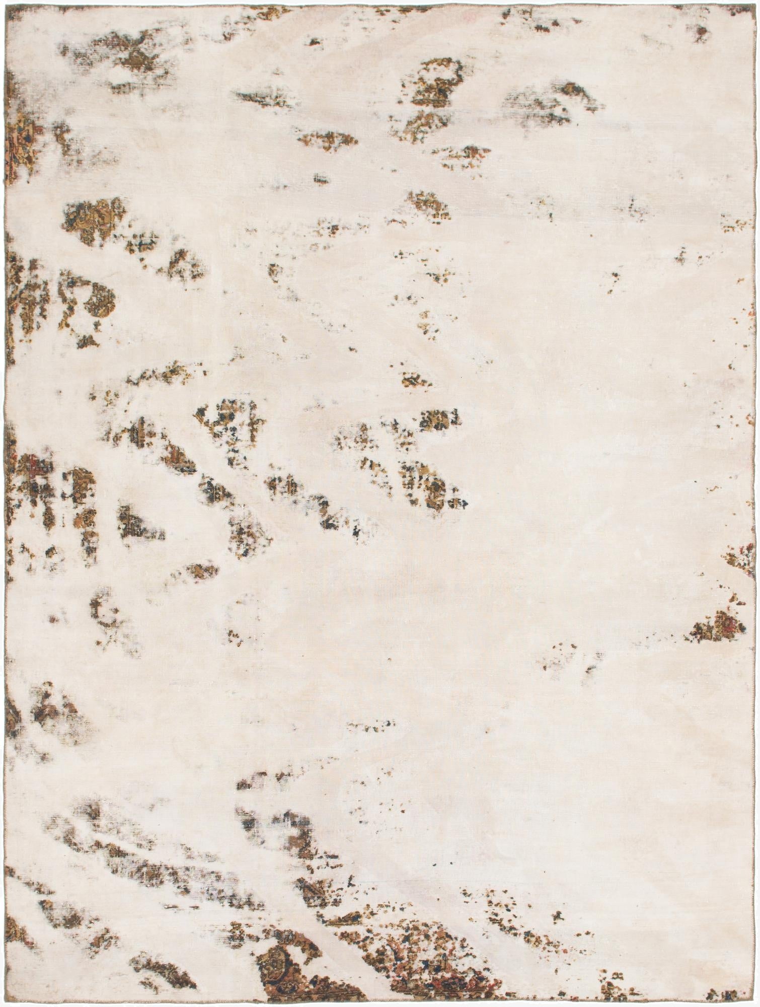  8' 9 x 11' 7  Hand Knotted Ultra Vintage Persian Wool Rug