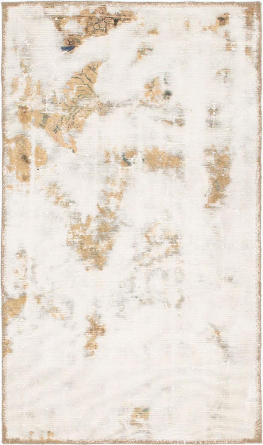  2' 7 x 4' 5  Hand Knotted Ultra Vintage Persian Wool Rug