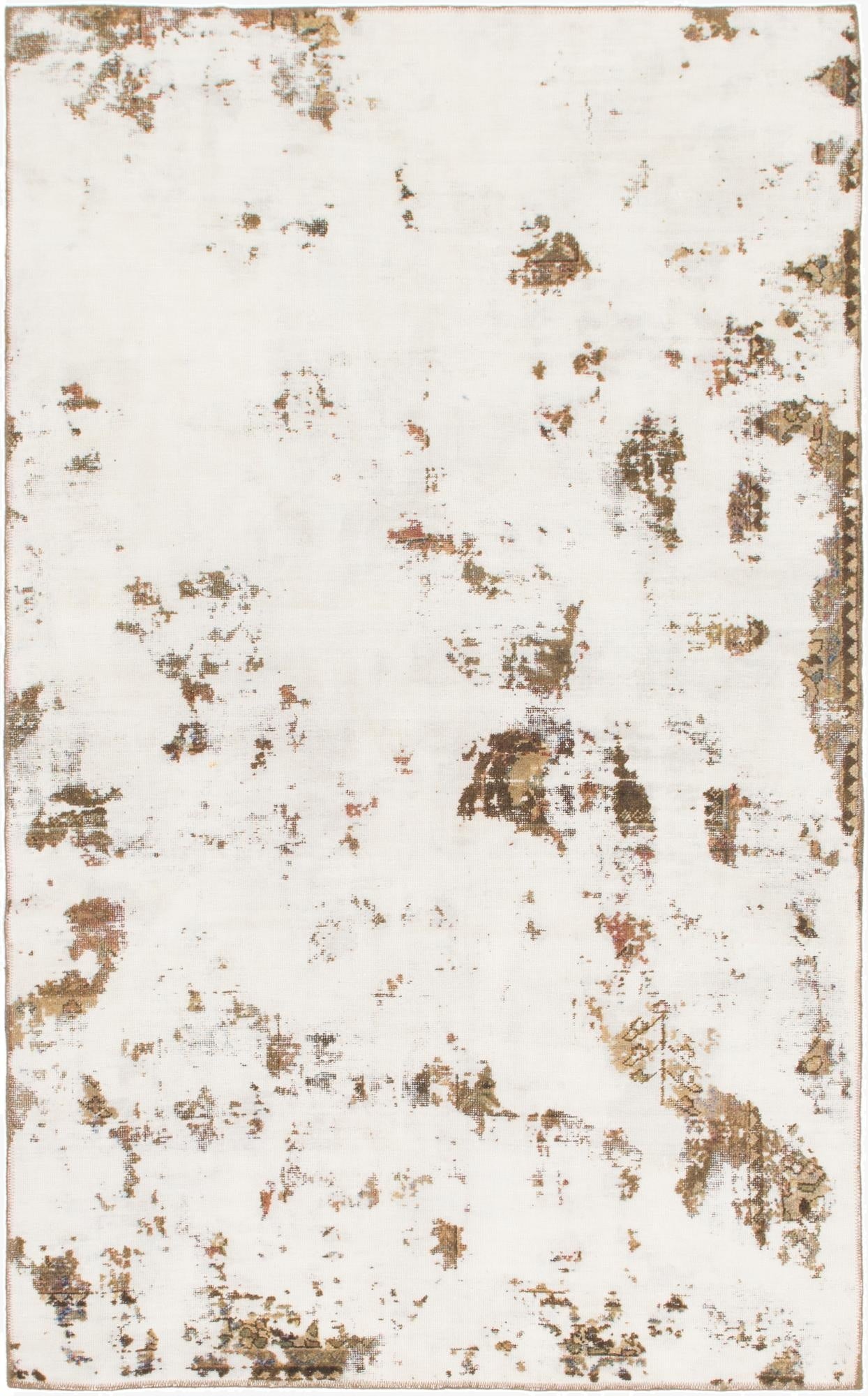  5' 3 x 8' 7  Hand Knotted Ultra Vintage Persian Wool Rug