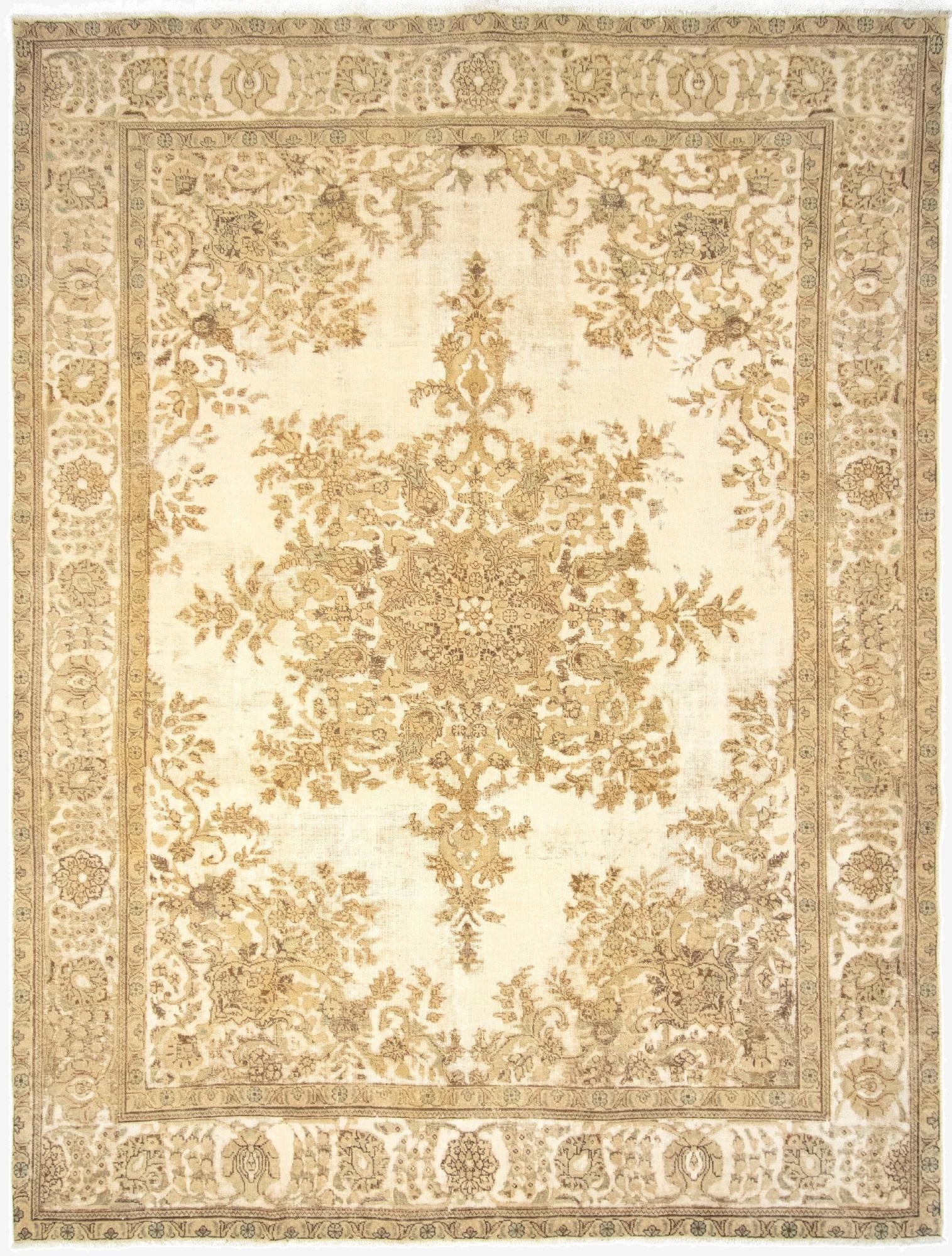 9' 6 x 12' 7  Hand Knotted Vintage Royal Persian Wool Rug
