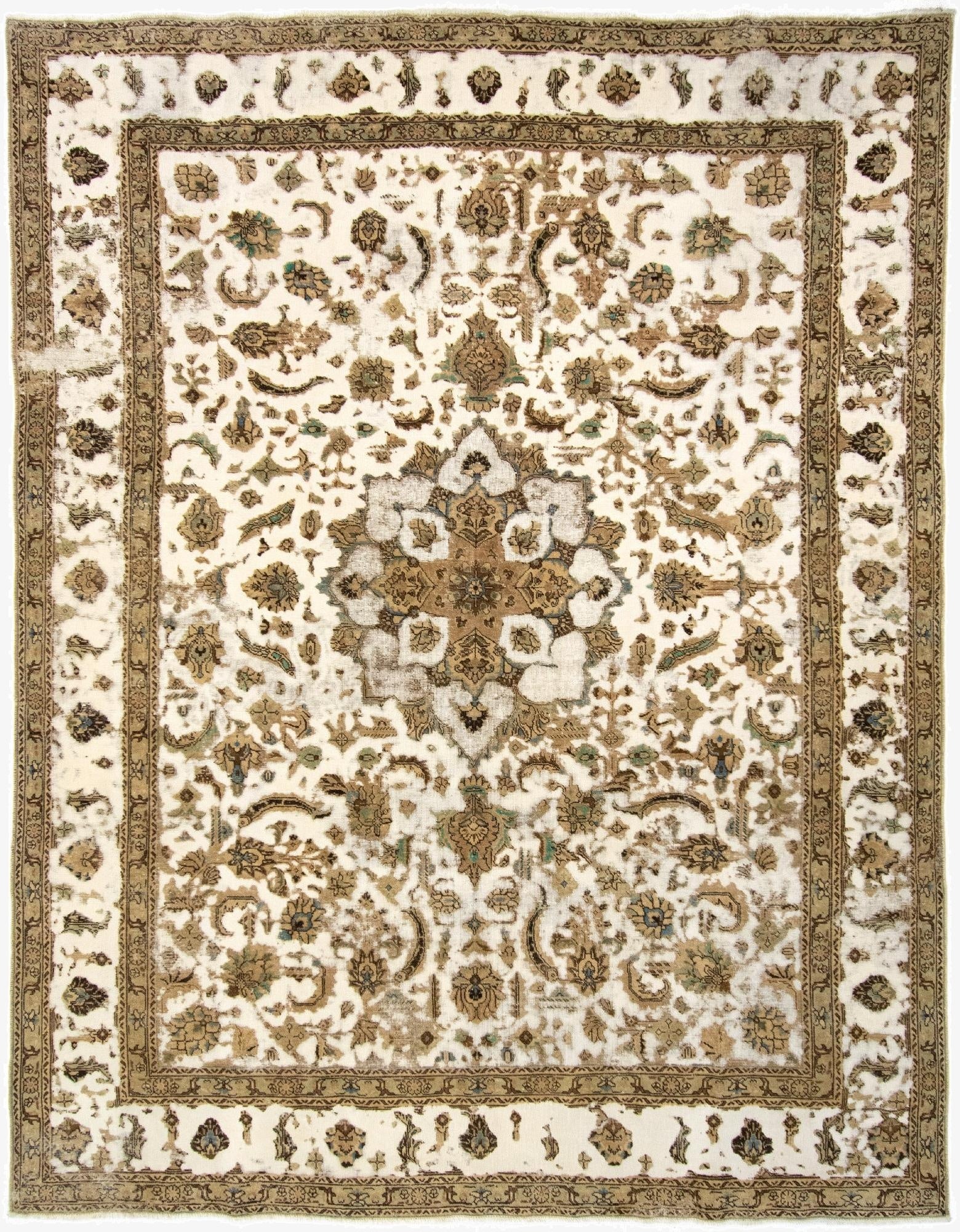  9' 9 x 12' 8  Hand Knotted Vintage Royal Persian Wool Rug