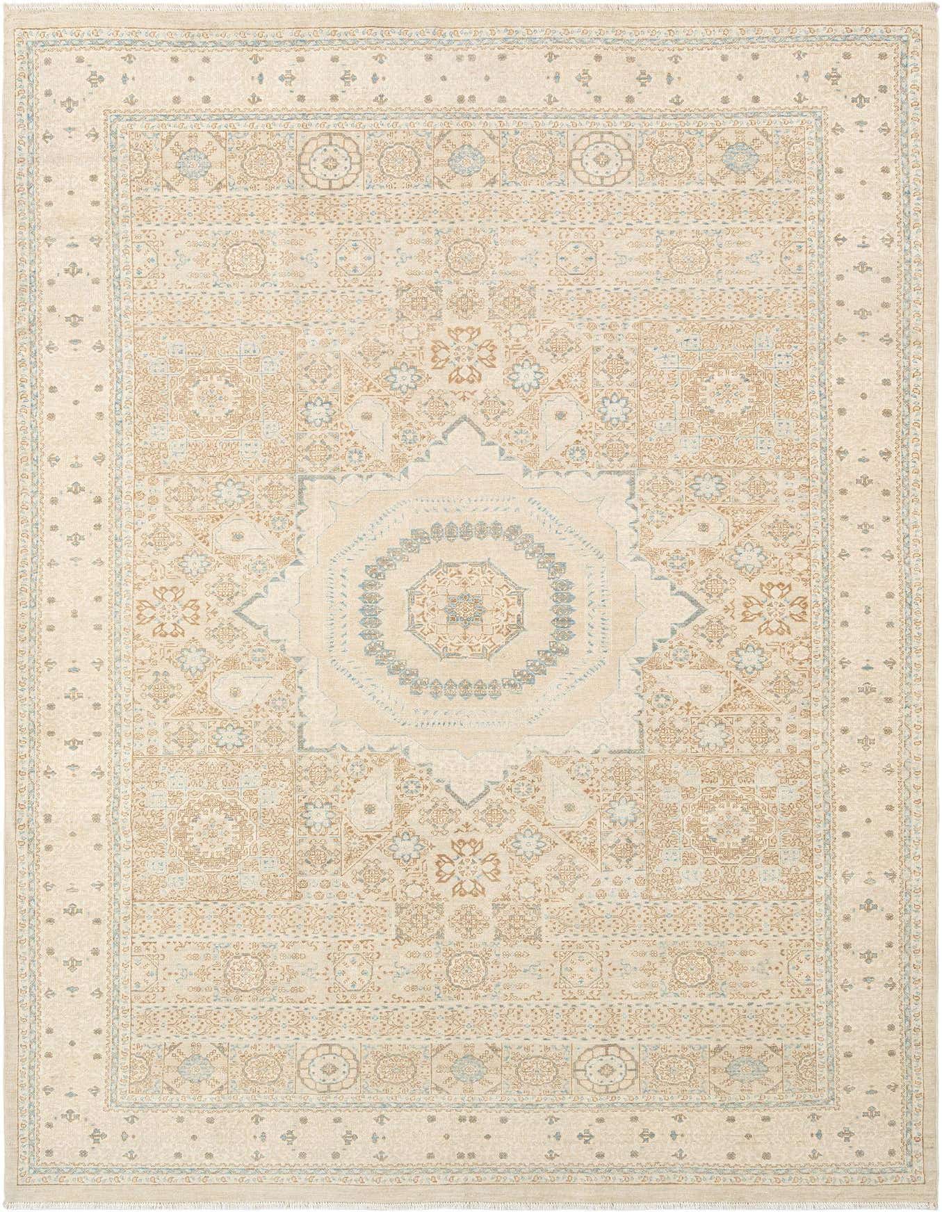 Primary image  6' 6 x 9' 6  Hand Knotted Ziegler Rug