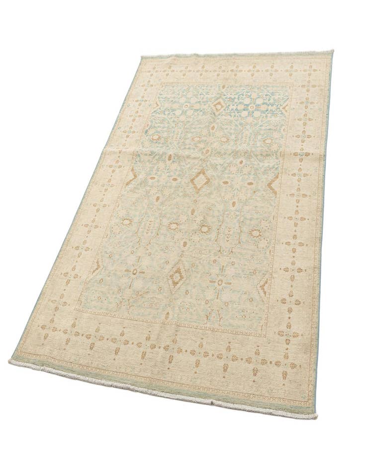 Detail image of  4' 10 x 6' 7  Hand Knotted Ziegler Rug