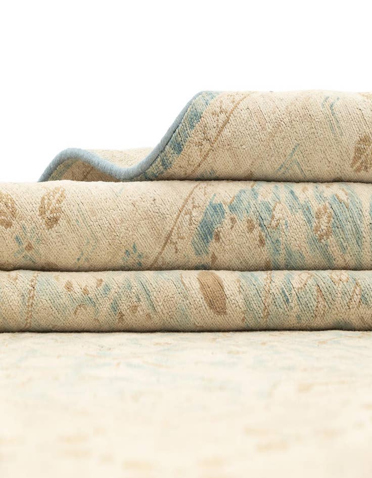 Detail image of  4' 10 x 6' 7  Hand Knotted Ziegler Rug