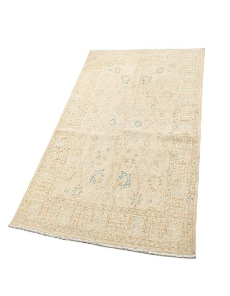 Detail image of  5' x 6' 7  Hand Knotted Ziegler Rug