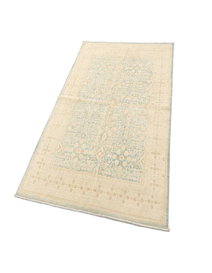 Detail image of  5' 1 x 6' 9  Hand Knotted Ziegler Rug