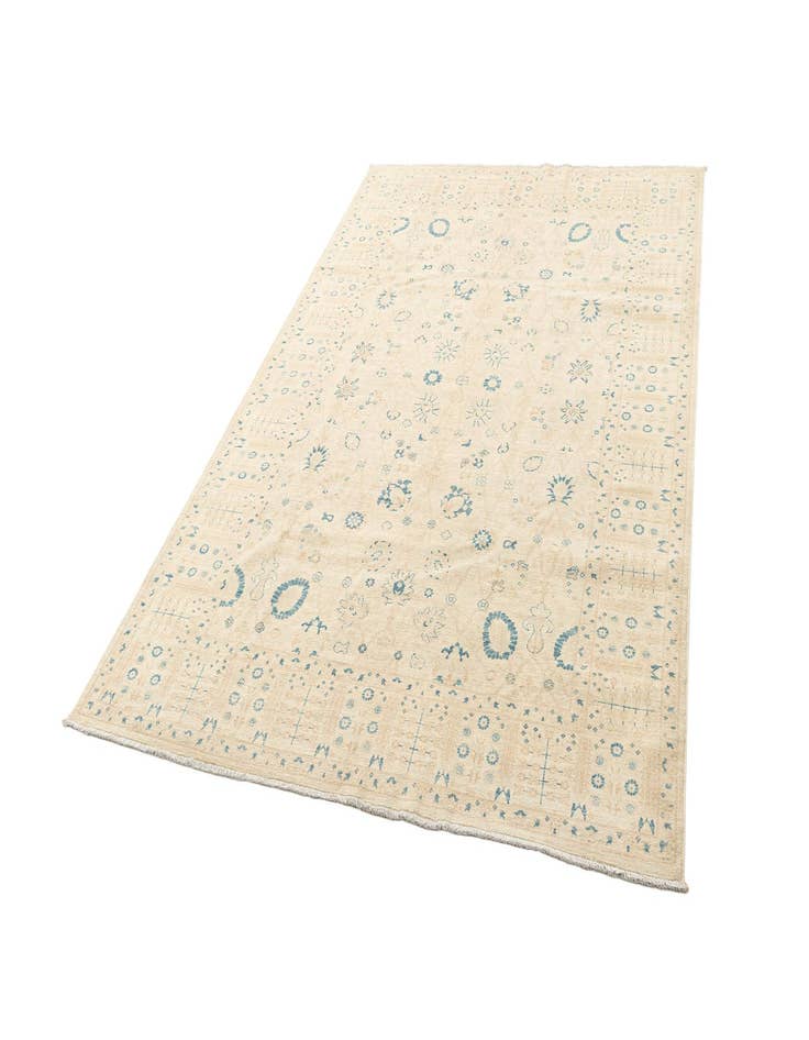 Detail image of  6' 8 x 9' 8  Hand Knotted Ziegler Rug