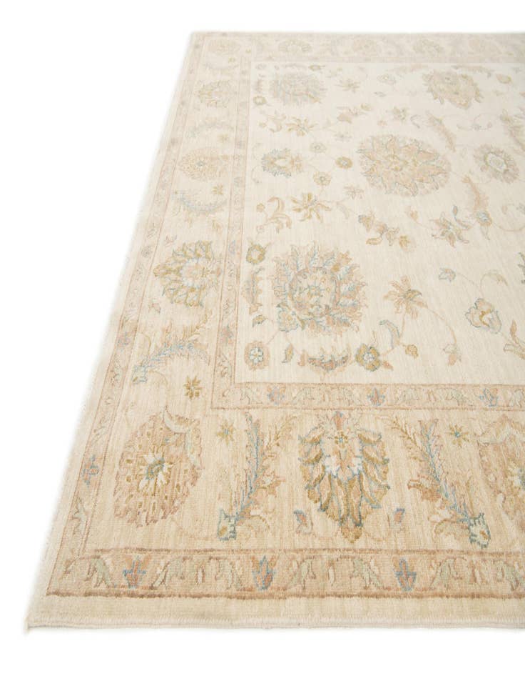 Detail image of  6' 4 x 8'  Hand Knotted Ziegler Wool Rug