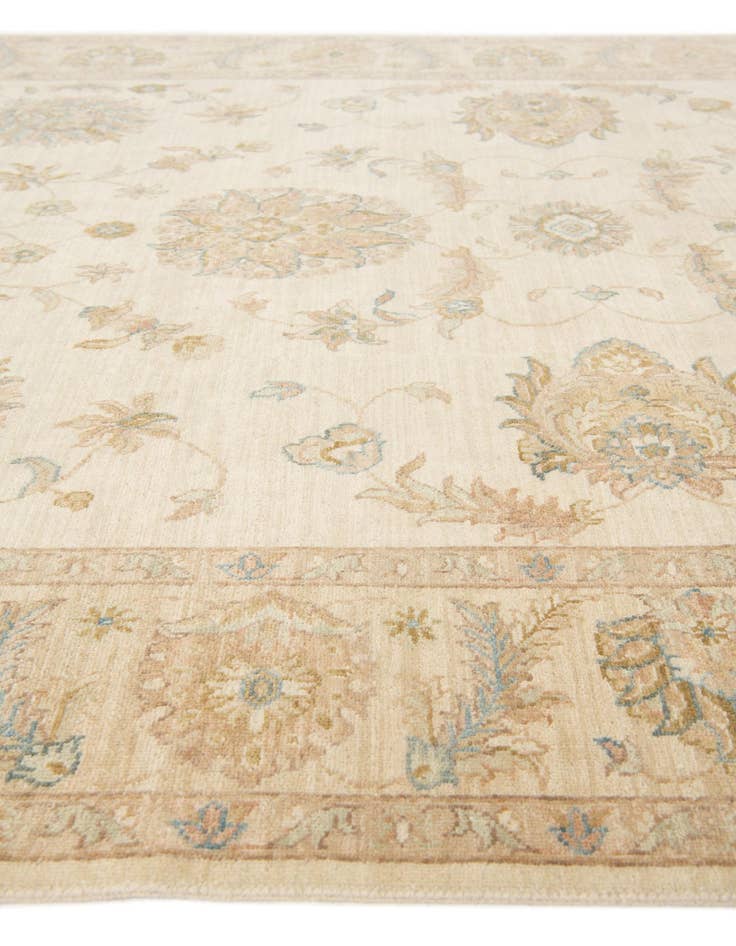 Detail image of  6' 4 x 8'  Hand Knotted Ziegler Wool Rug