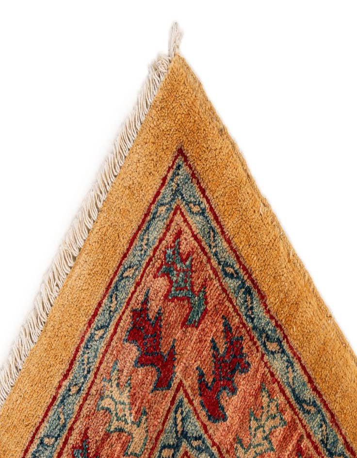 Detail image of  3' 5 x 5' 1  Hand Knotted Ziegler Wool Rug