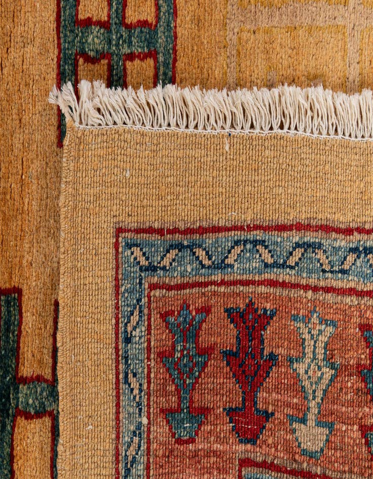 Detail image of  3' 5 x 5' 1  Hand Knotted Ziegler Wool Rug