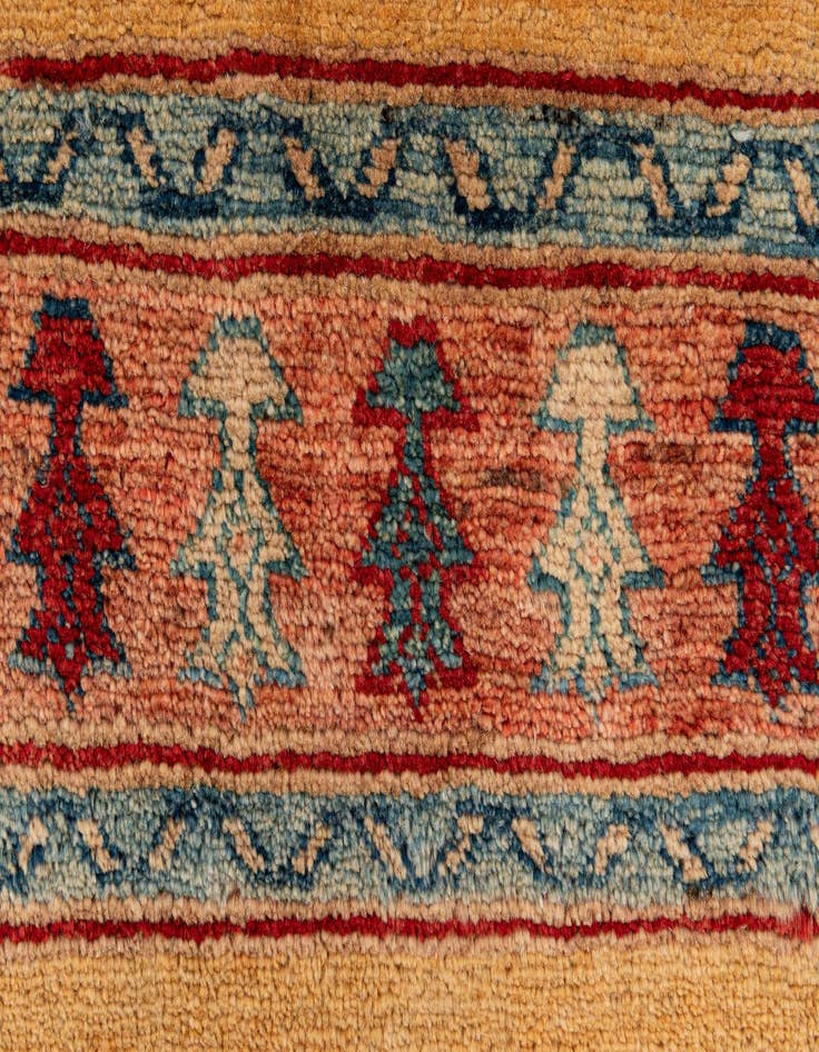 Detail image of  3' 5 x 5' 1  Hand Knotted Ziegler Wool Rug