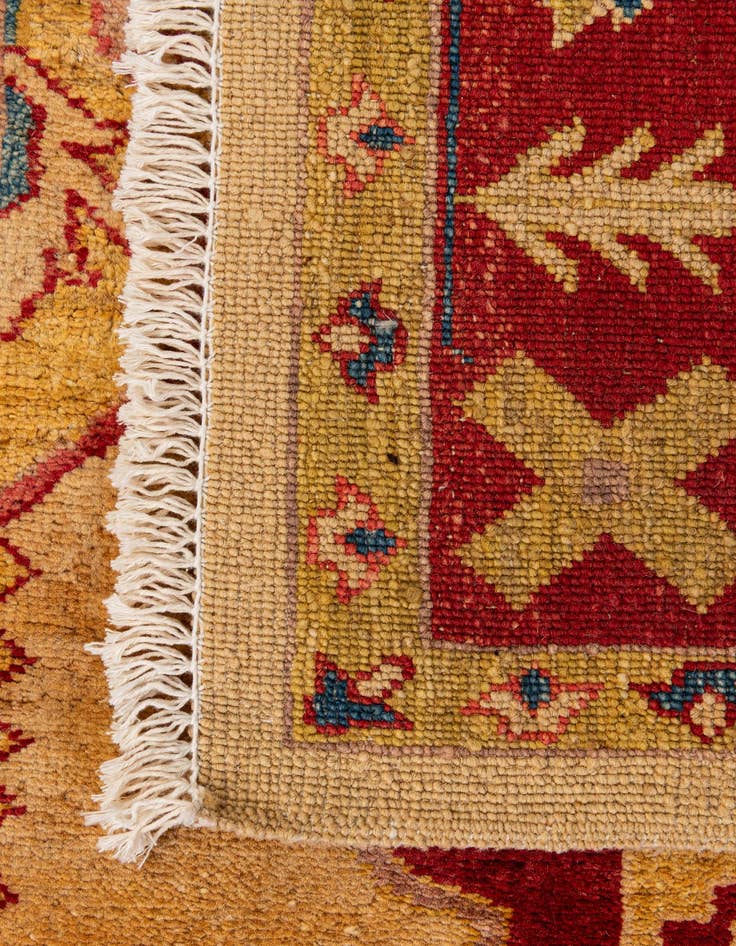 Detail image of  3' 5 x 4' 10  Hand Knotted Ziegler Wool Rug