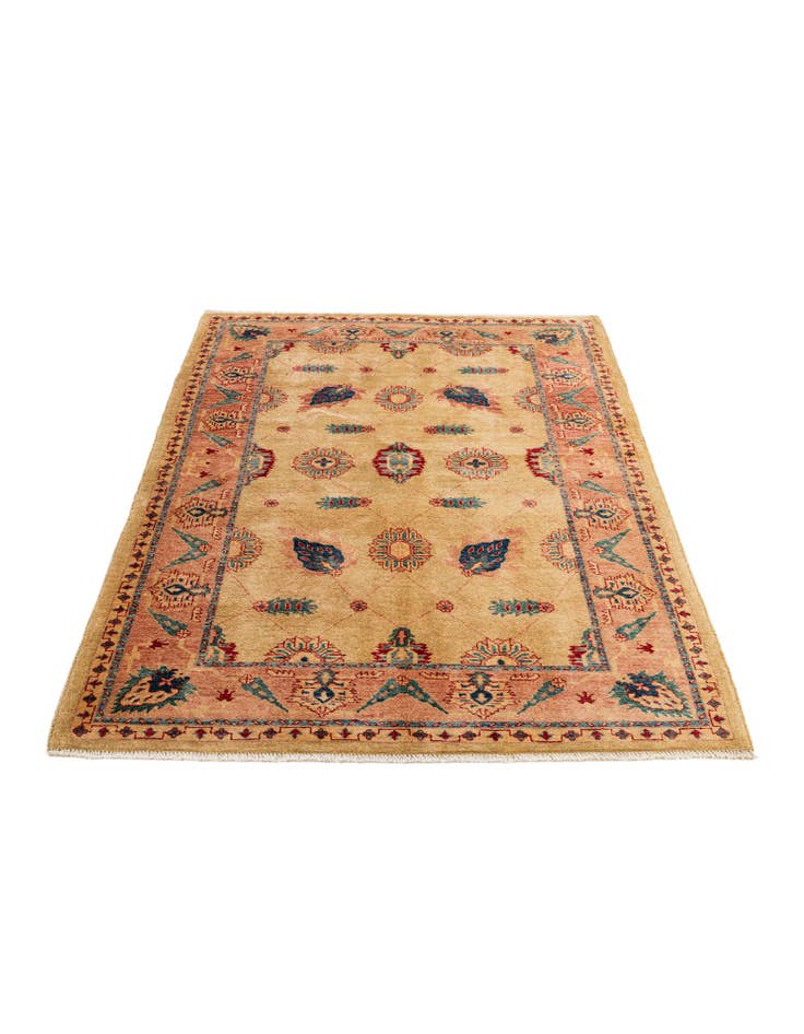 Detail image of  5' 2 x 7' 1  Hand Knotted Ziegler Wool Rug