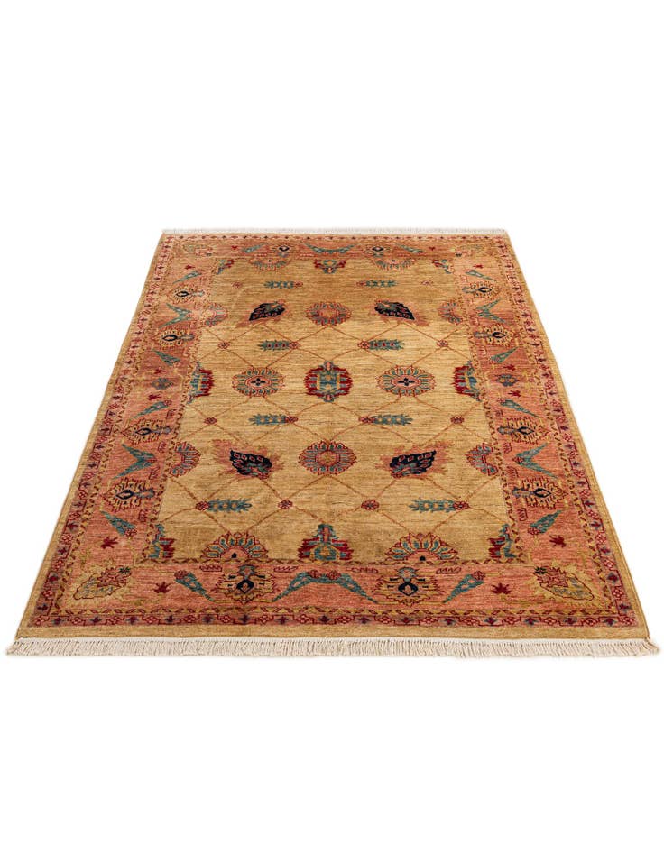 Detail image of  5' 2 x 7' 4  Hand Knotted Ziegler Wool Rug