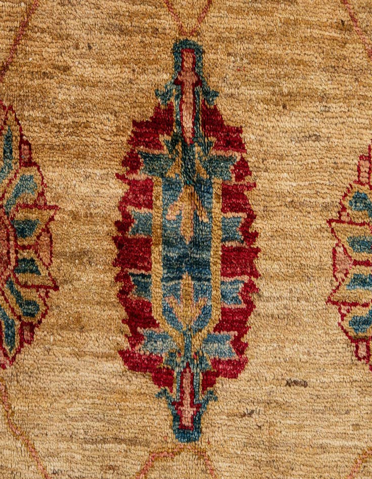 Detail image of  5' 2 x 7' 4  Hand Knotted Ziegler Wool Rug