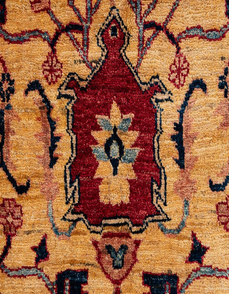 Detail image of  5' 8 x 7' 11  Hand Knotted Ziegler Wool Rug