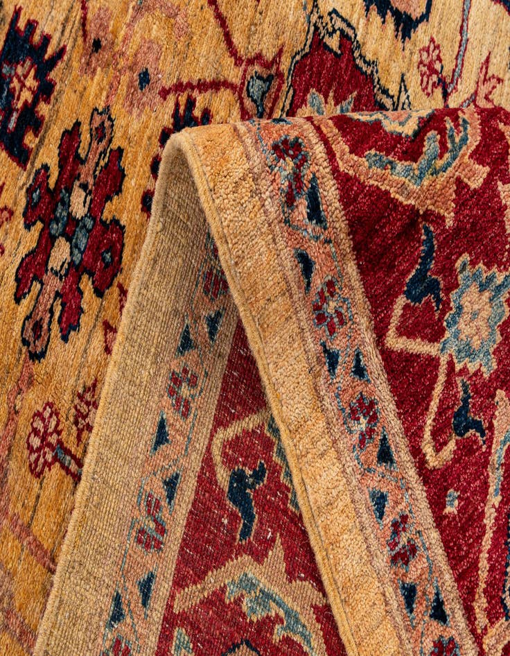 Detail image of  5' 8 x 7' 11  Hand Knotted Ziegler Wool Rug