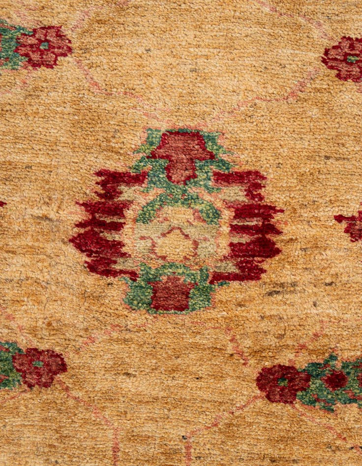 Detail image of  5' 6 x 7' 3  Hand Knotted Ziegler Wool Rug