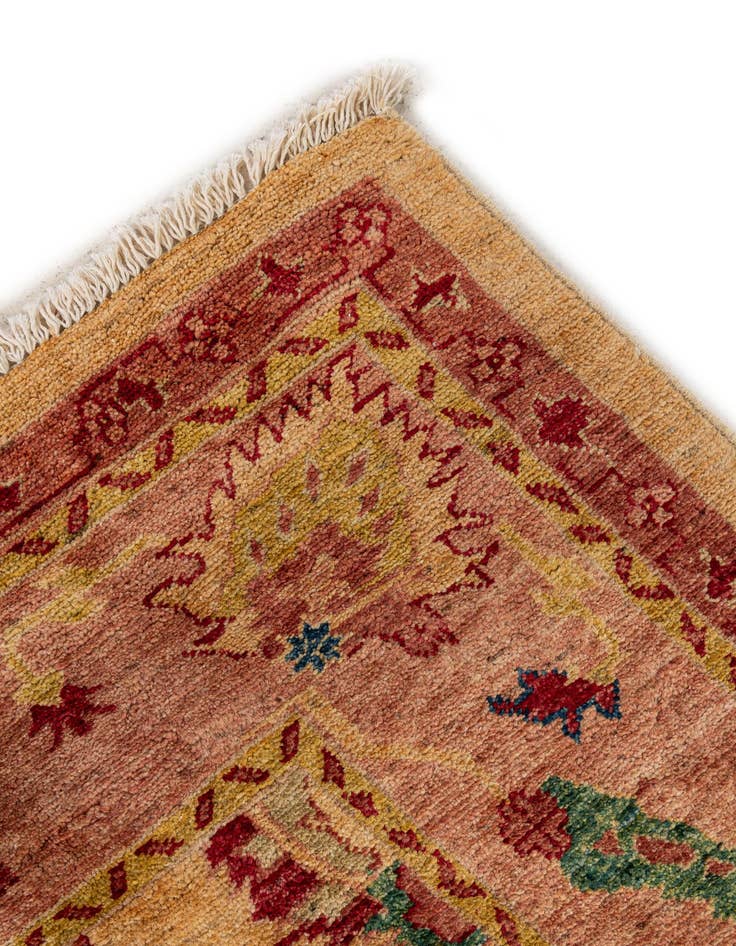 Detail image of  5' 6 x 7' 3  Hand Knotted Ziegler Wool Rug